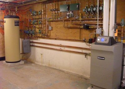 high eff boiler with radiant heating